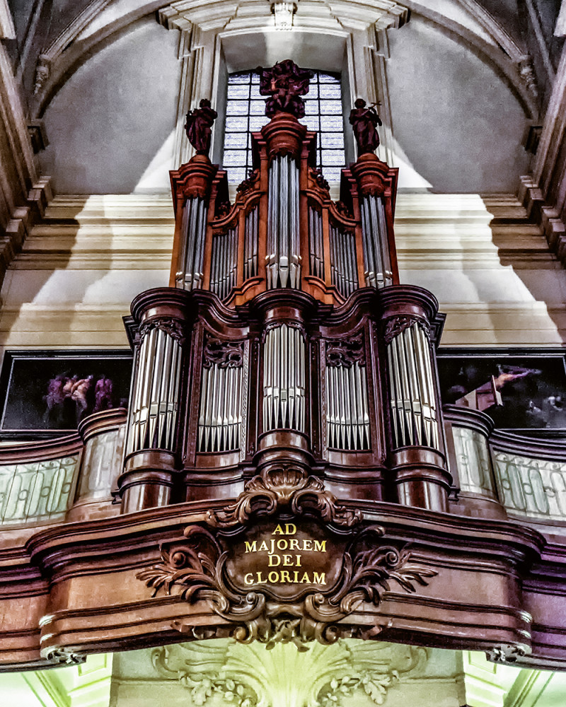 Bruges St Walburgha organ Bruges Belgium