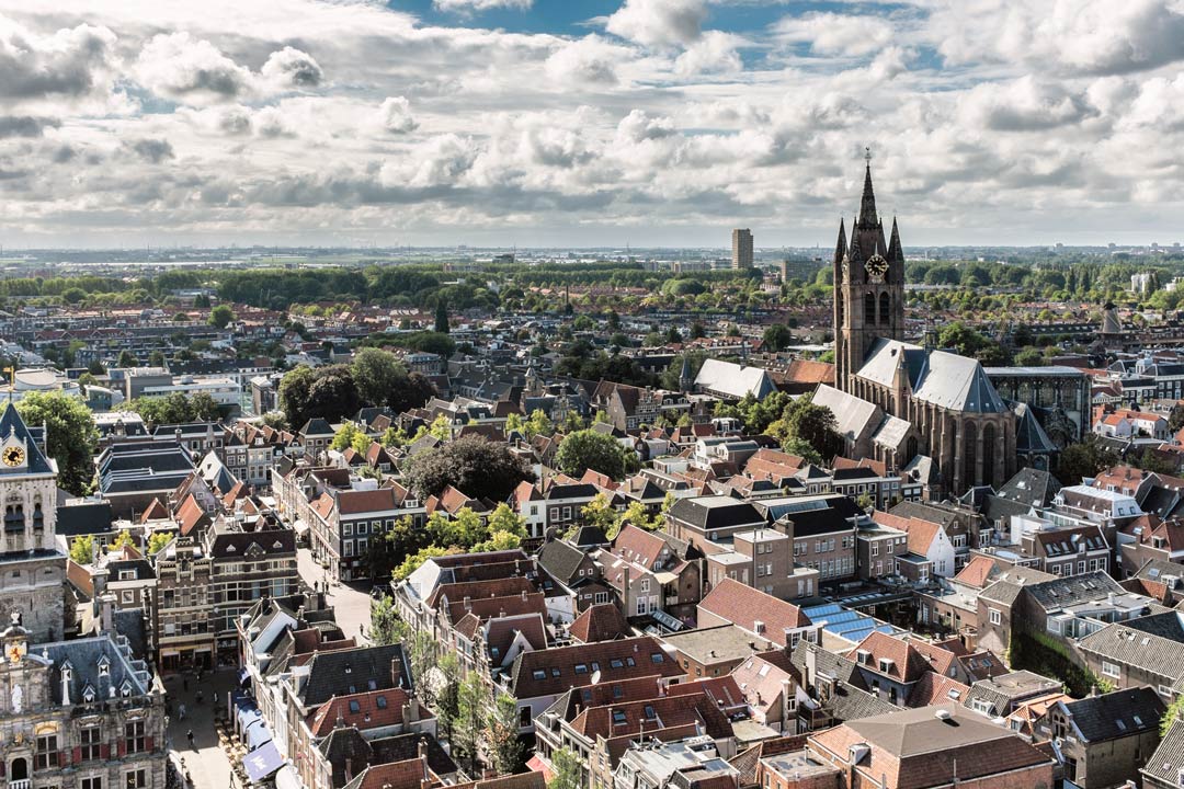 New Church view Delft Netherlands