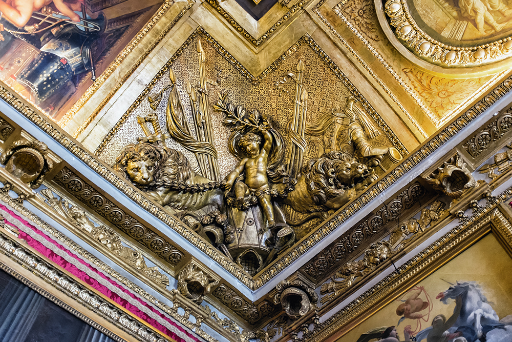 Paris Versailles ceiling corner Paris France