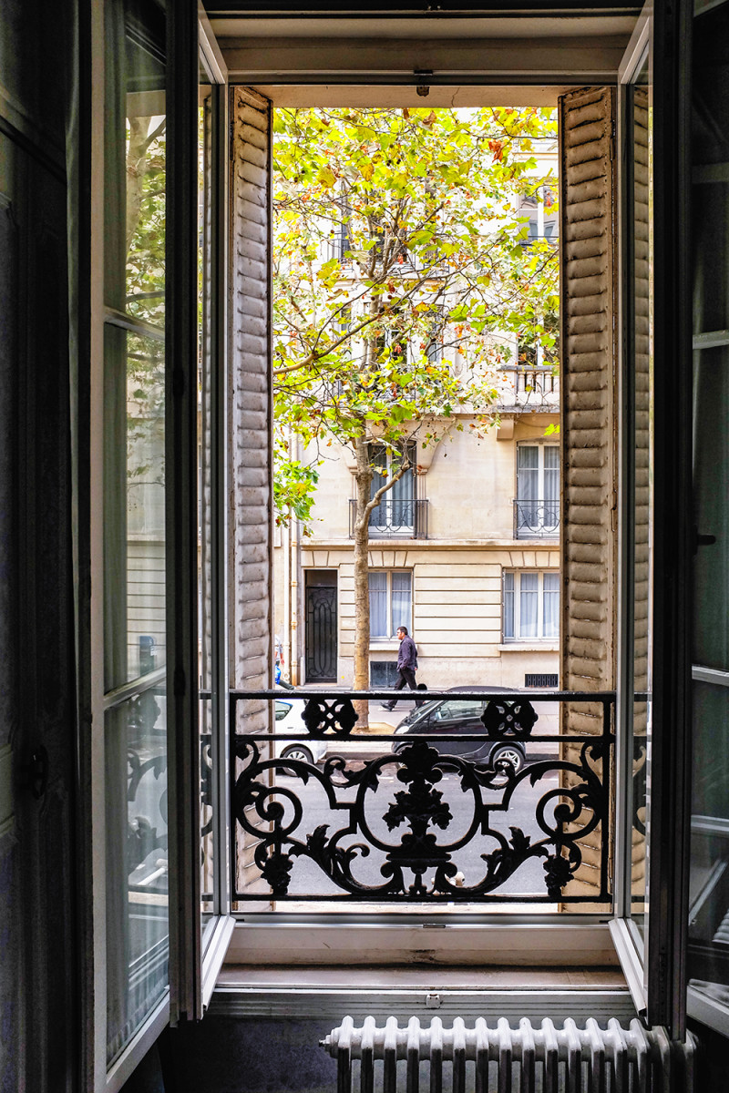 Paris room open window Paris France