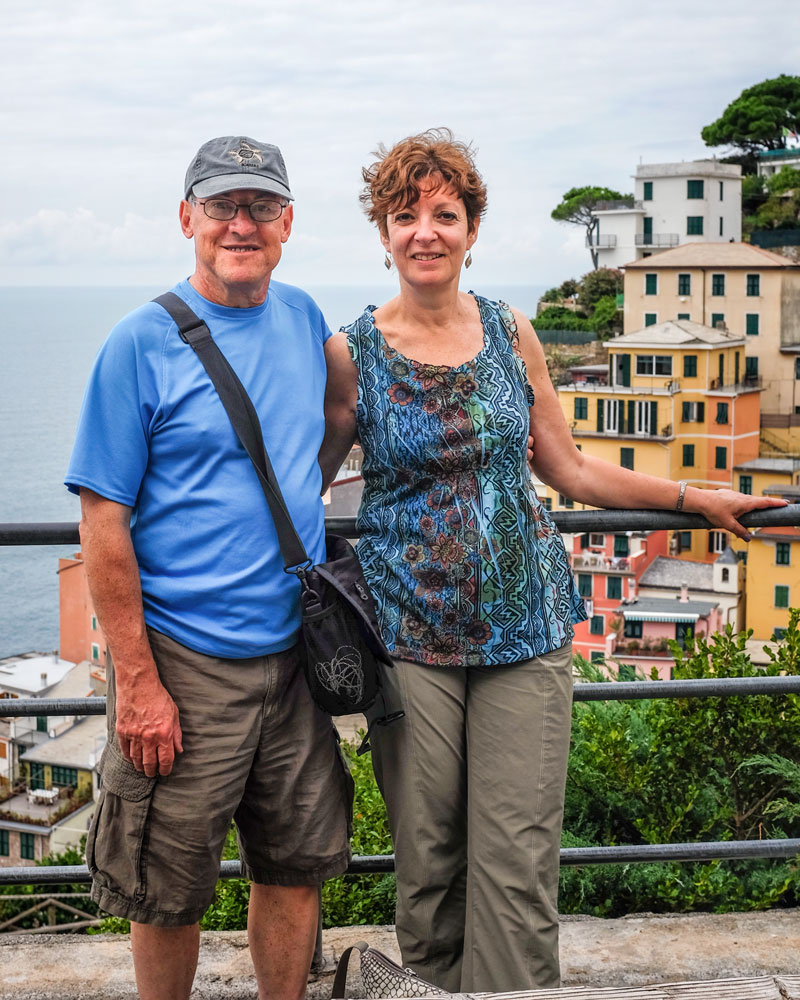 Bob and Sue Riomaggiore Cinque Terre Italy