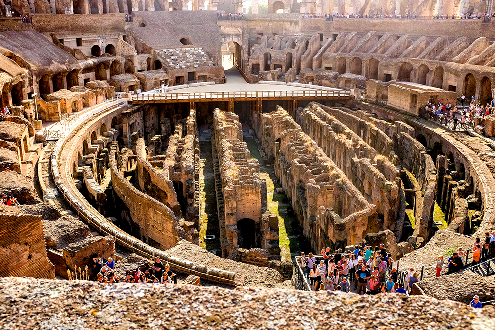 Colosseum interior Rome Italy