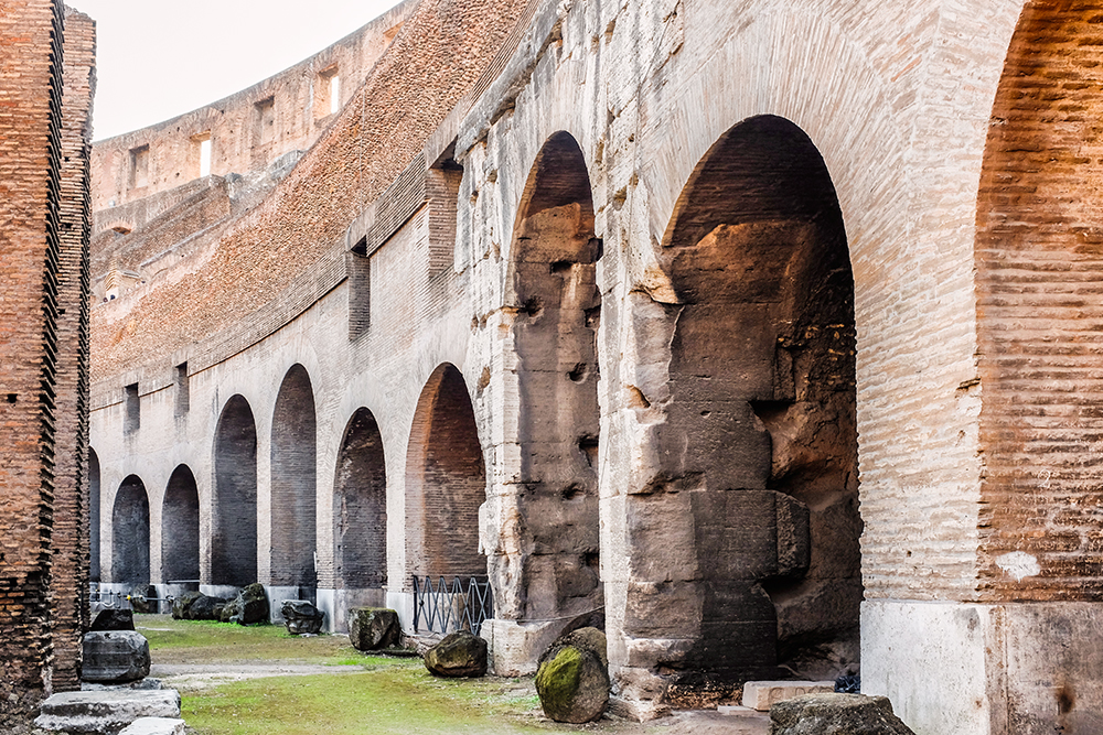 Colosseum side Rome Italy