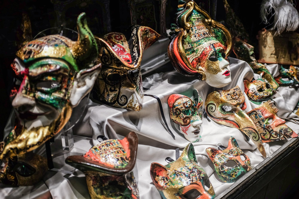 Mardi Gras masks Venice Italy