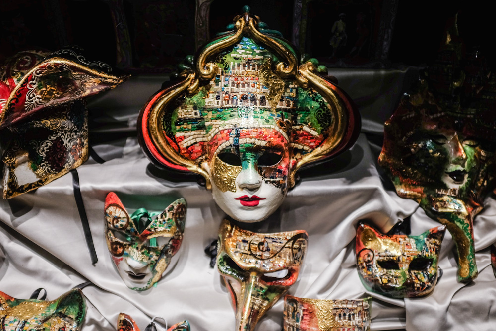 Mardi Gras masks Venice Italy