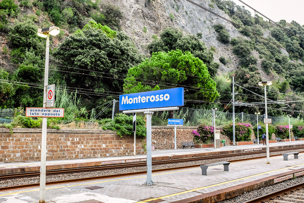 Monterosso train station Cinque Terre Italy