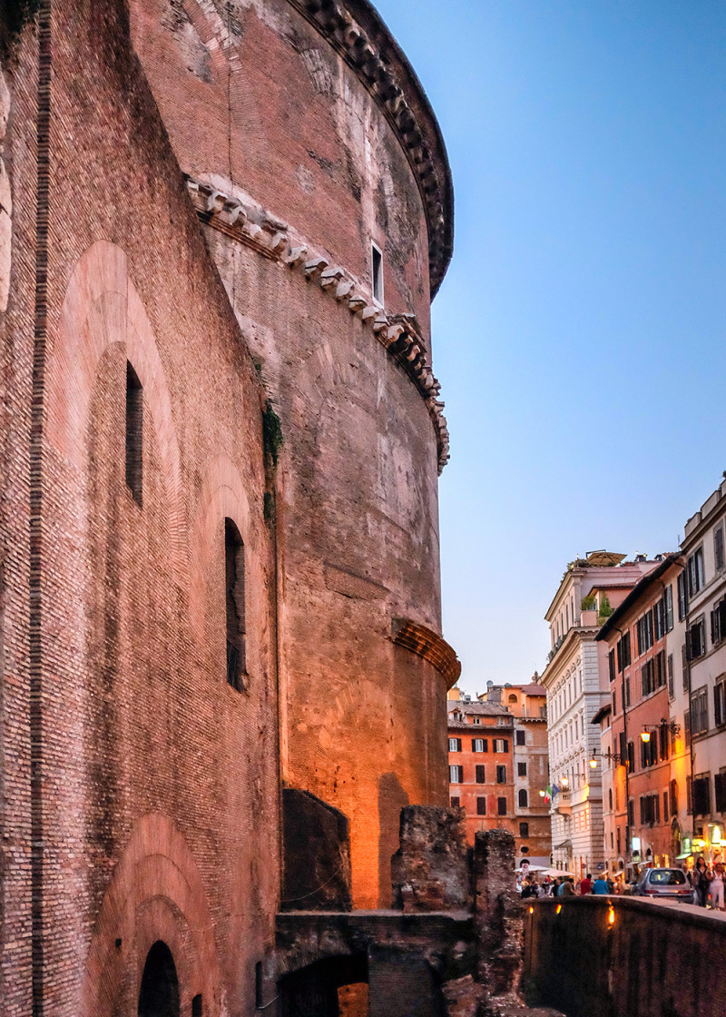 Pantheon back side Rome Italy