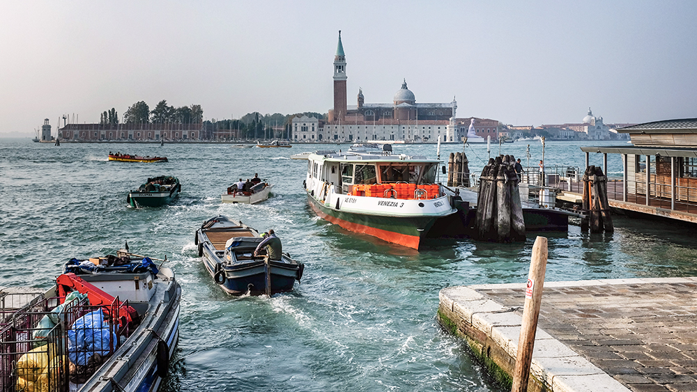 Venice water boats Venice Italy