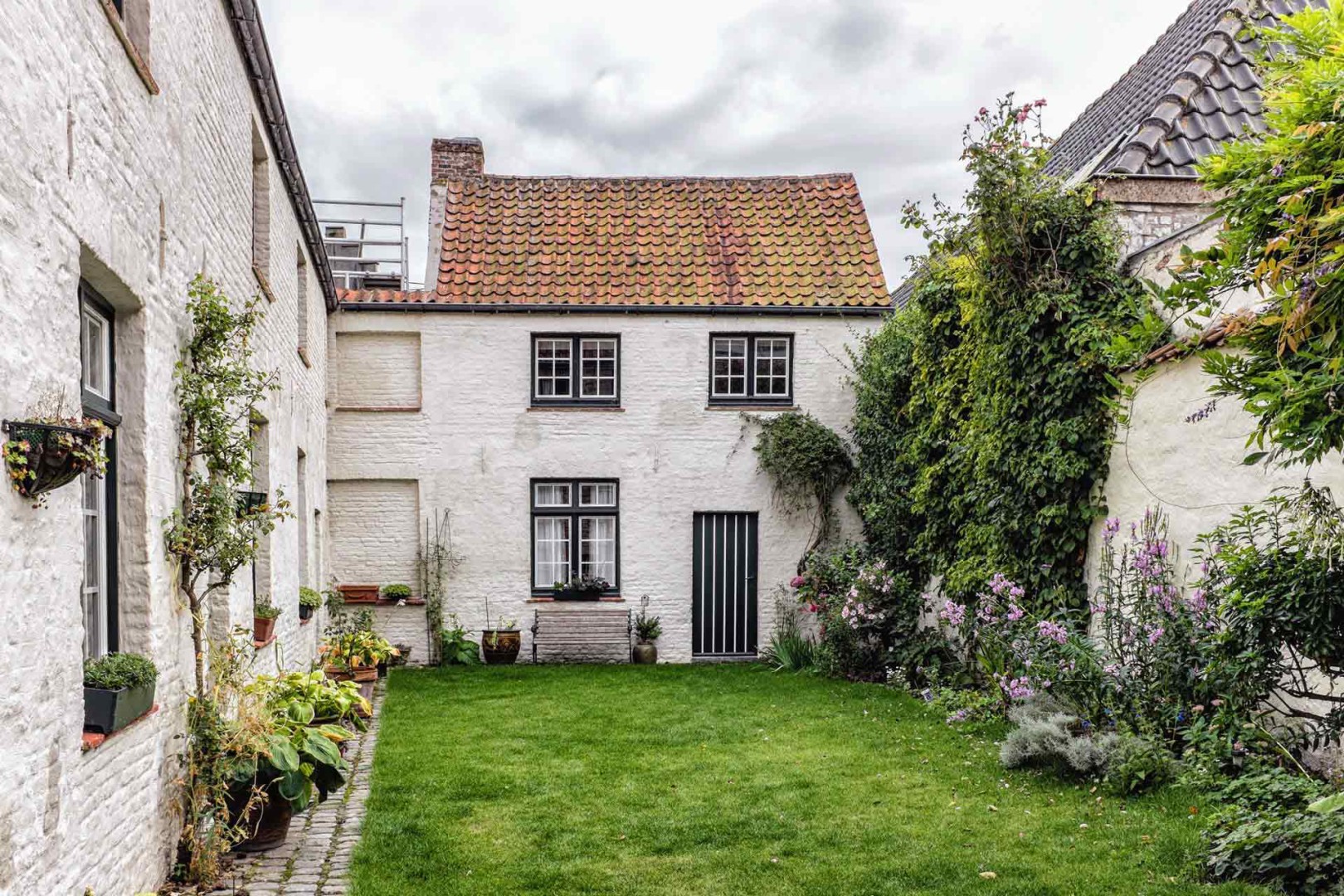 Bruges B&B courtyard Bruges Belgium