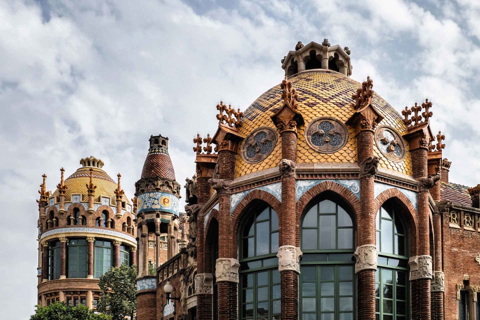 Sant Pau rooftops Barcelona Spain