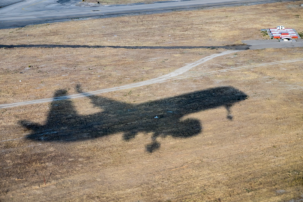 Spain airplane shadow