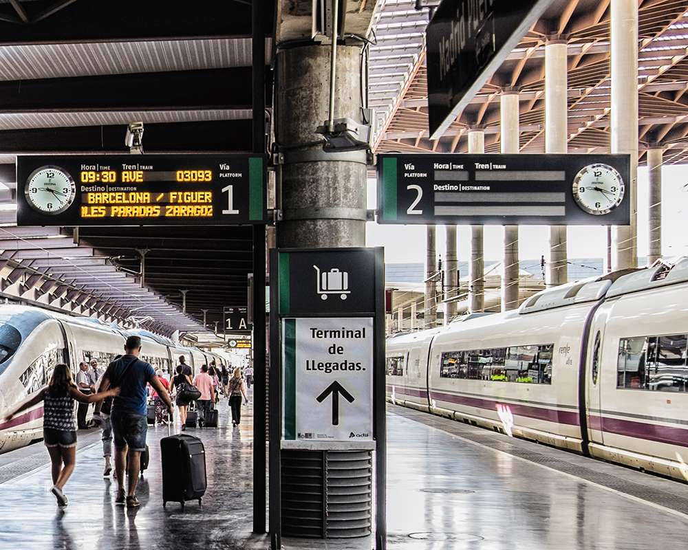 Madrid Atocha train station Madrid Spain