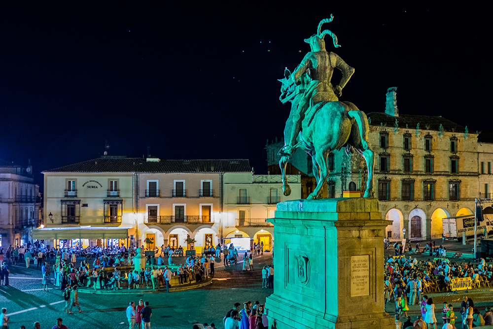 Plaza Mayor Festival Trujillo Spain