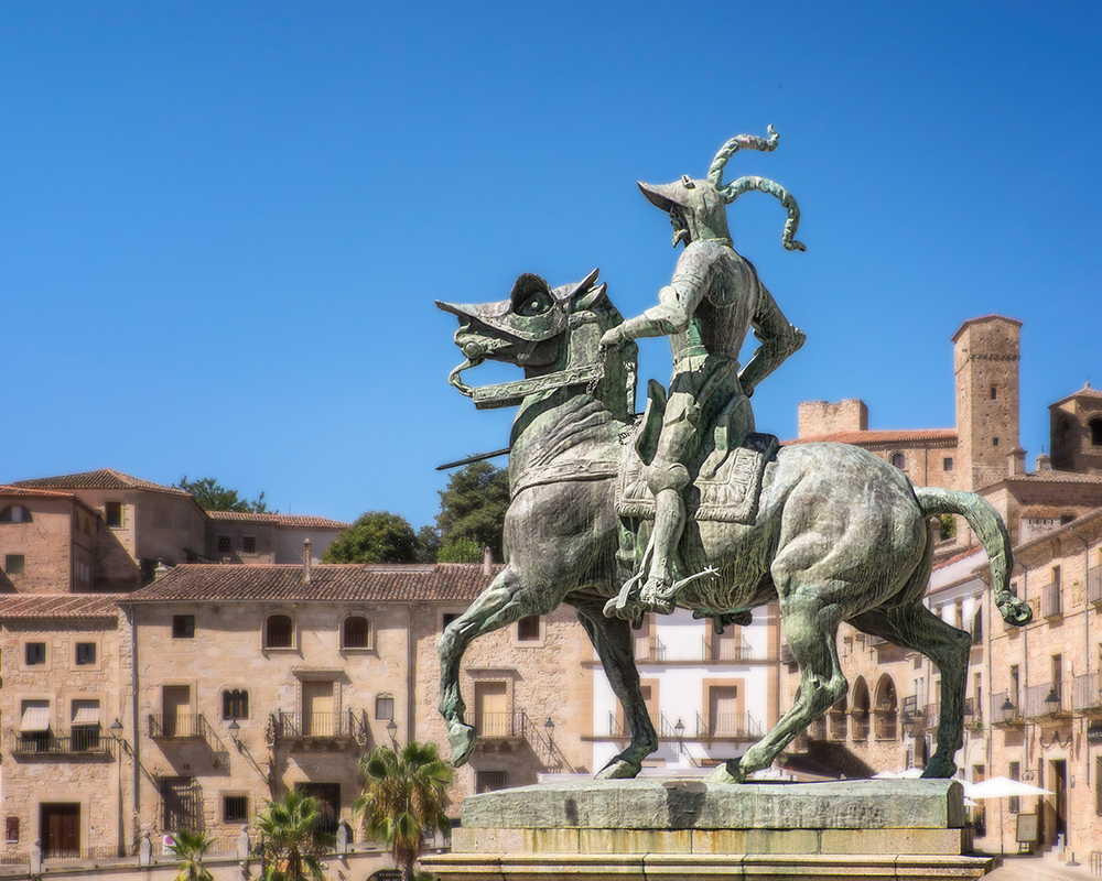 Trujillo Francisco Pizarro statue Spain