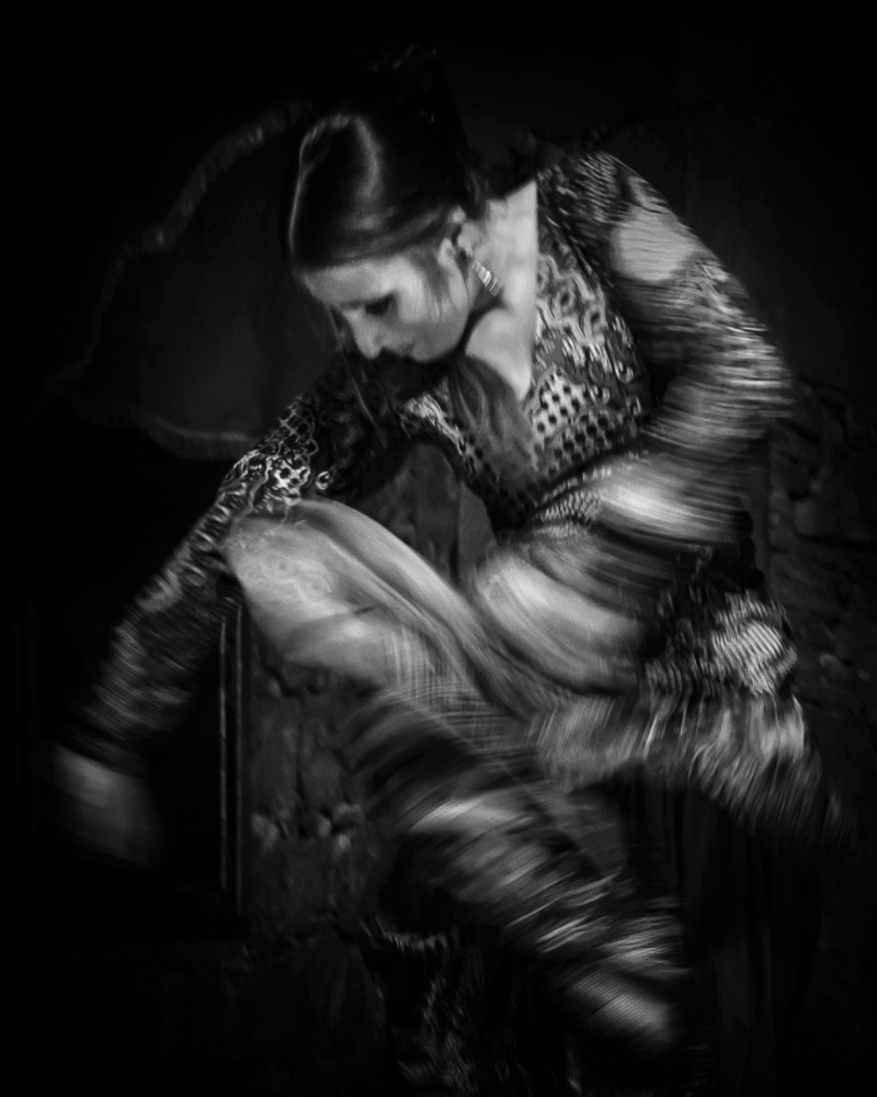 Flamenco female dancer Barcelona Spain