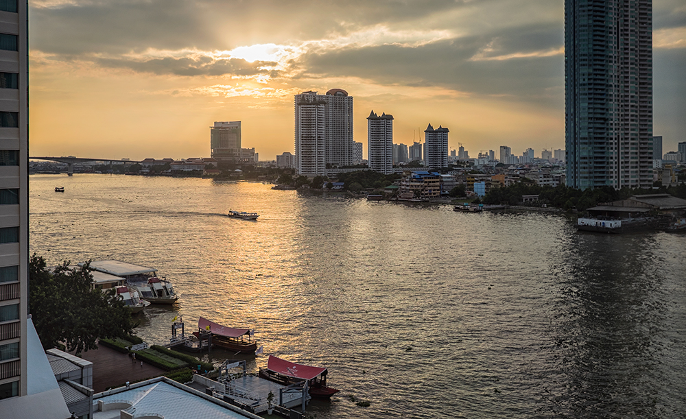 Ramada Plaza Bangkok Menam Riverside Chao Phraya River view Bangkok Thailand