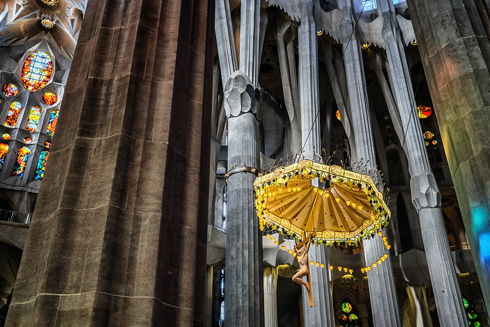 Sagrada Familia altar crucifixtion Barcelona Spain