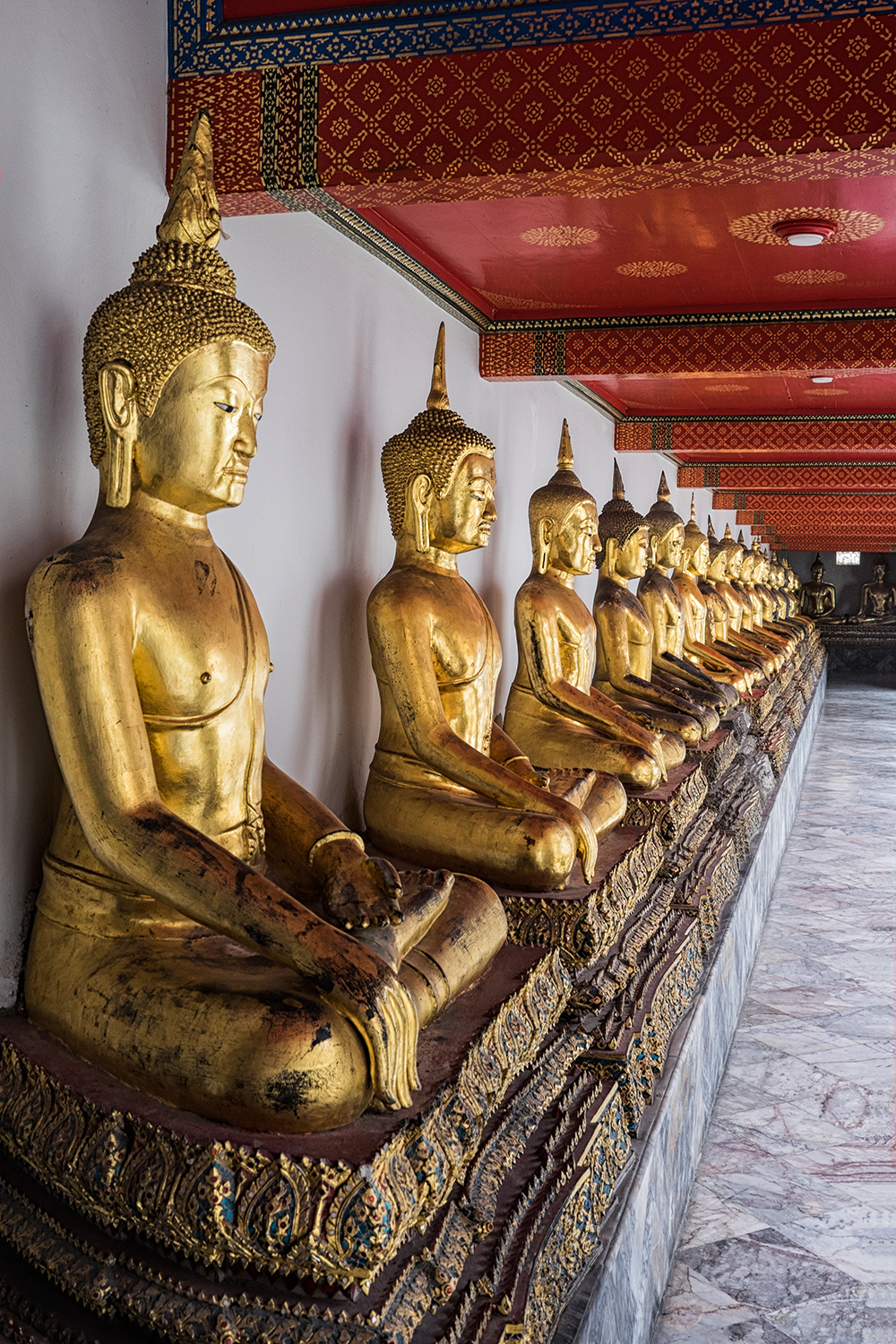 Wat Pho buddhas Bangkok Thailand