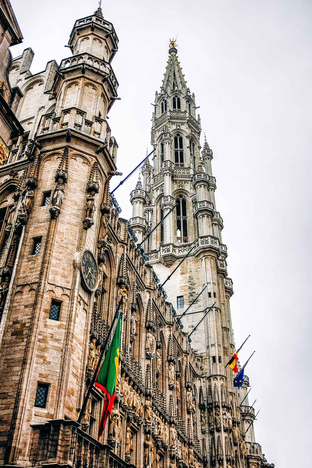 BRUSSELS A DRIZZLY DAY AT GRAND PLACE The Wanderlost Traveler   Brussels Grand Place Spire Brussels Belgium 